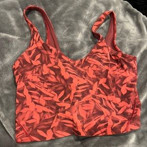 red lululemon align tank